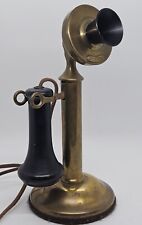 Antique 1915 Western Electric Brass Candlestick Desk Table Telephone Phone 20AL for sale  Shipping to South Africa