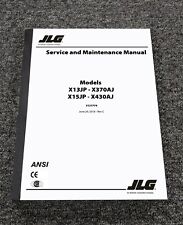 JLG X15JP Compact Crawler Boom Lift Shop Service Repair & Maintenance Manual, used for sale  Fairfield