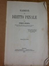 Enrico pessina 1871 usato  Roma