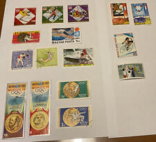 francobolli magyar olimpiadi usato  Torino