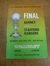 1972 trophy final for sale  BIRMINGHAM