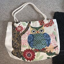 Canvas owl tote for sale  ILKLEY