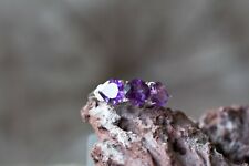 AAA Kariba Amethyst & White Topaz Sterling Silver Ring for sale  Shipping to South Africa
