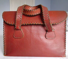 Vintage red leather for sale  CHESTERFIELD