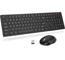 Wireless Keyboard and Mouse, Trueque Silent 2.4GHz Cordless Full Size USB Key... for sale  Shipping to South Africa