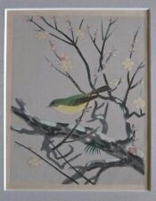 Used, Bakufu Ohno Japanese Woodblock Print - bird in tree for sale  Chicago