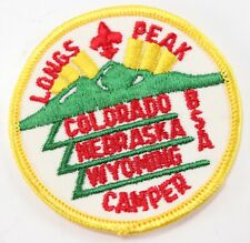 Parche de campamento redondo de colección Longs Peak frontera dorada para Boy Scouts América BSA, usado segunda mano  Embacar hacia Argentina