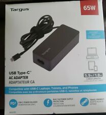 Adaptador CA Targus USB tipo-C 65W Windows Mac laptop tablet telefone carregador comprar usado  Enviando para Brazil