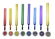 Símbolos de alma de chakra colorido radical e 8 garfos de ajuste de cura kit inicial + martelo comprar usado  Enviando para Brazil