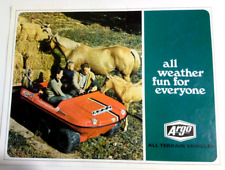 Argo argocat brochure for sale  UK