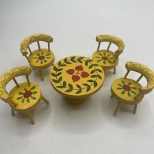 Used, Vintage Dollhouse Mid Century Dining Table Kitchen Knobler Handpainted Wooden for sale  Shipping to South Africa