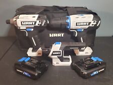 Hart Cordless Power Tool Bundle~Lot Of 6 Drill,Impact,Light And 2 Batteries!  for sale  Shipping to South Africa
