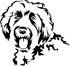 Labradoodle sticker car for sale  Shipping to Ireland