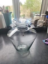 Glass vase transparent for sale  SWANSEA