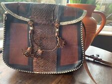 vintage snakeskin bag for sale  BURNLEY