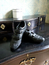 PRADA chaussures sneakers cuir noir T 38 baskets, occasion d'occasion  Versailles
