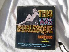 Primeira-dama do burlesco ANN CORIO Esta foi BURLESCA Joseph DiMona Vaudeville, usado comprar usado  Enviando para Brazil