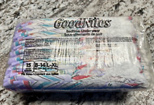 Vintage Goodnites L-XL 2 Sealed Sleeves 2011 Peace Flower Butterflies 30 Diapers for sale  Shipping to South Africa