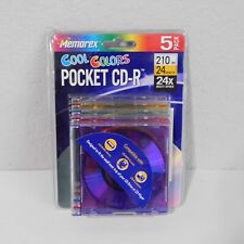 Memorex Cool Colors Pocket CD-R 5 Pack 210 MB 24 Minutos 24x Multi Velocidad segunda mano  Embacar hacia Mexico