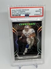 Obsidian Barry Sanders 2020 #61 grabado eléctrico púrpura/100 PSA 10 como nuevo Pop 2 segunda mano  Embacar hacia Argentina