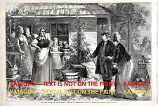 Poliamia mormona SUD Trayendo a casa quinta esposa, Grande Años 1870 Estampado y Artículo Antiguo segunda mano  Embacar hacia Argentina