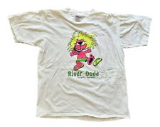Camiseta blanca grande vintage River Dude dibujos animados Nevada retro años 90 puntada única segunda mano  Embacar hacia Argentina
