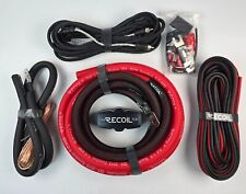 Used, Recoil 1/0 Gauge 2-Channel Amplifier Car Power Installation Kit Amp for sale  Shipping to South Africa