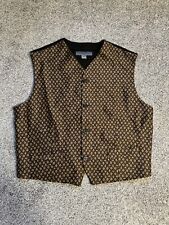 Le Collezioni Structure Vest Men’s Sz L Brown Wool Blend Made In Italy Formal for sale  Shipping to South Africa