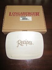 Longaberger small recipe for sale  Peru