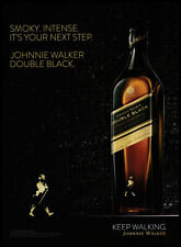 Anuncio impreso de whisky Johnnie Walker doble negro 2014 - el siguiente paso, usado segunda mano  Embacar hacia Argentina