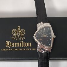 Vintage Hamilton Ventura Watch Registered Edition 1990s Wristwatch Leather for sale  Shipping to South Africa