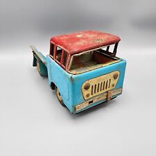 Sinal de Jeep de metal antigo de qualidade B azul e vermelho caminhão modelo de brinquedo vintage, usado comprar usado  Enviando para Brazil