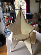 Estrela de madeira desgastada com prateleira comprar usado  Enviando para Brazil