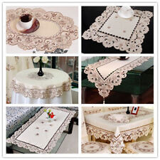 Toalha de mesa de renda bordada vintage mesa de jantar capa corredor decoração festa de casamento comprar usado  Enviando para Brazil
