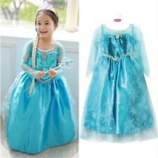 Used, Blue Fancy Dress Frozen Dresses Princess Queen Party Gown Tulle Dresses for sale  Shipping to South Africa