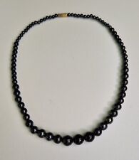 Collier perles noires d'occasion  Landerneau