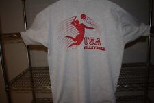Equipo de Voleibol de Estados Unidos De Colección Hecha en EE. UU. Russell Athletic Frente en Blanco Camiseta Grande segunda mano  Embacar hacia Argentina