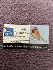 Rspb robin pin for sale  ST. ALBANS