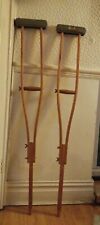 Vintage wooden crutches for sale  NEWBIGGIN-BY-THE-SEA
