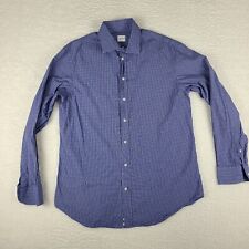 Camisa social masculina Armani Collezioni grande/17/43 azul xadrez botão para cima comprar usado  Enviando para Brazil