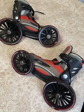 Used, LANDROLLER MOJO Men’s 9.5 Women’s 10.5 Angled Wheel Inline Skates Blades Red for sale  Shipping to South Africa