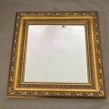 Ornate Gold Wall Mirror Bombay Company 13.75" Square Gilt Wood Frame Vintage for sale  Shipping to South Africa