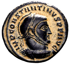 Usado, Constantino I 'el Grande' BI Nummus. Moneda romana altar de dos victorias de Siscia con certificado de autenticidad segunda mano  Embacar hacia Argentina