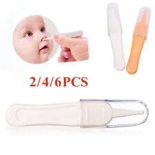 Brukt, Baby Newborn Nose Tweezers Safety Round Head Nose Ear Clean Clip Tool Plastic til salgs  Frakt til Norway