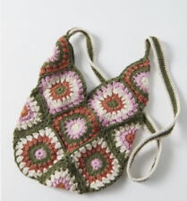 Urban Outfitters Lara Crochet Vovó Praça Crossbody Bag Verde Rosa NWOT $49, usado comprar usado  Enviando para Brazil