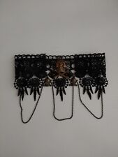 Sexy Skeleton & Black Lace  Choker Necklace Collar Punk Goth Victorian  for sale  Shipping to South Africa