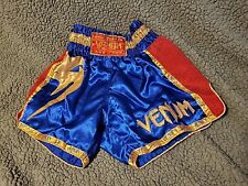 Shorts VENUM MMA Muay Thai azul brilhante, vermelho e dourado boxe, masculino médio  comprar usado  Enviando para Brazil