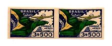 Brasil (1933) - Correio Aéreo Bandeira Nacional 3.500 Réis - Imperfeito. Par (RHM#A31SD) US$ 350 comprar usado  Brasil 
