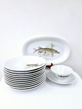 Vintage plate fish d'occasion  Expédié en Belgium