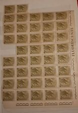FRANCOBOLLi "SIRACUSANA" 50 lire un blocco di 41 francobolli nuovi . usato  Milano